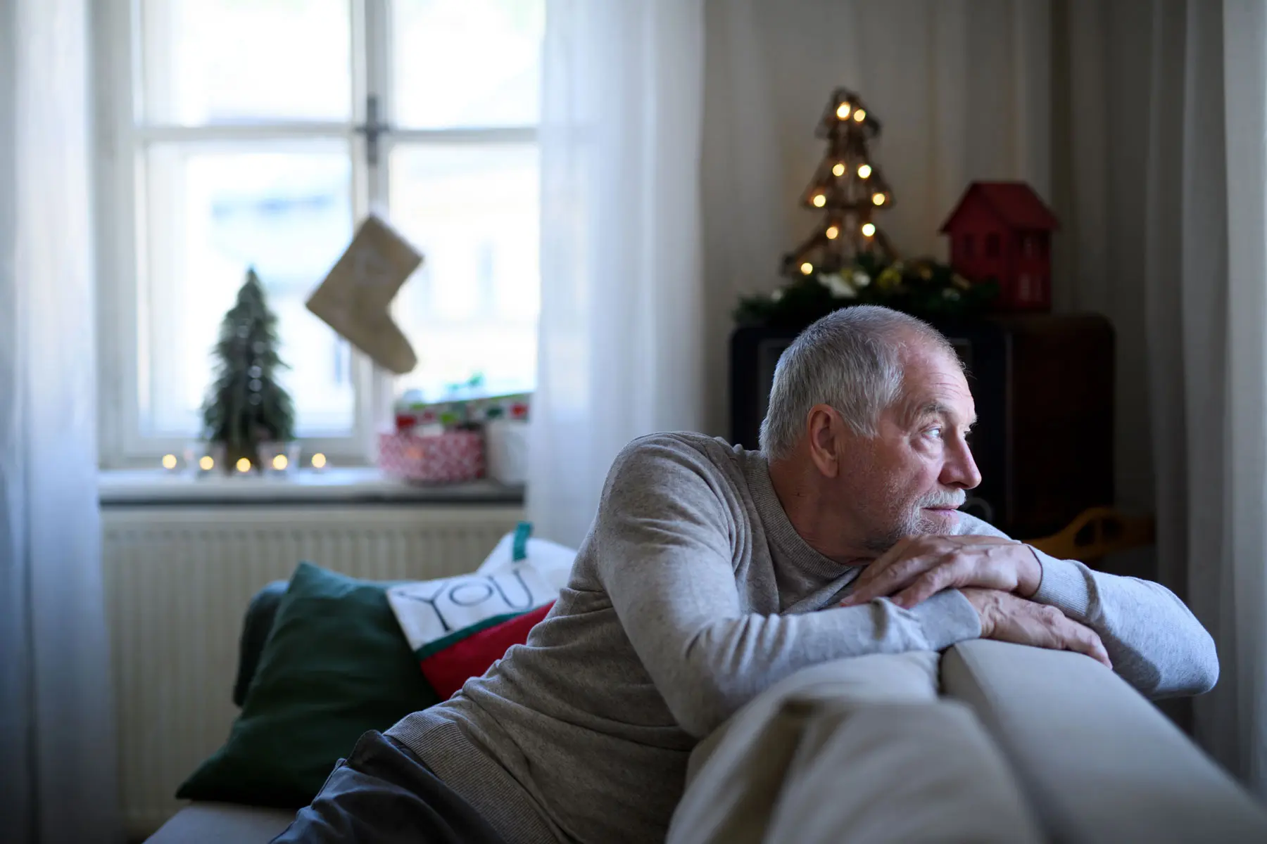 How to Handle Holiday Anxiety a man struggles to cope with his anxiety around the holidays