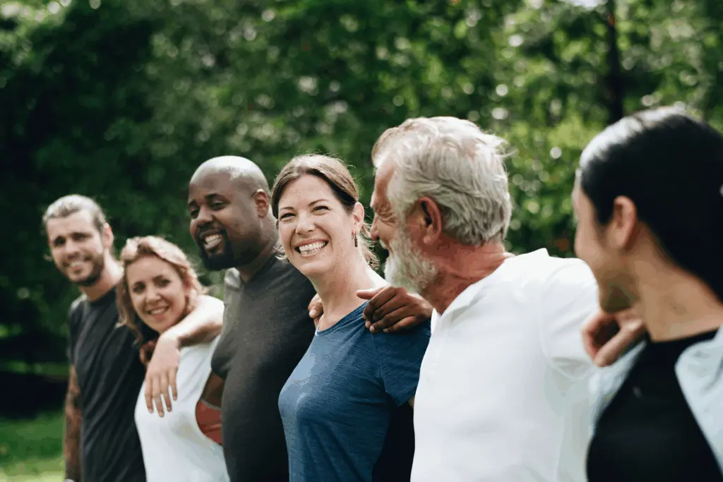 People receiving psychotherapy in a peaceful Florida setting, symbolizing mental health recovery and emotional healing.