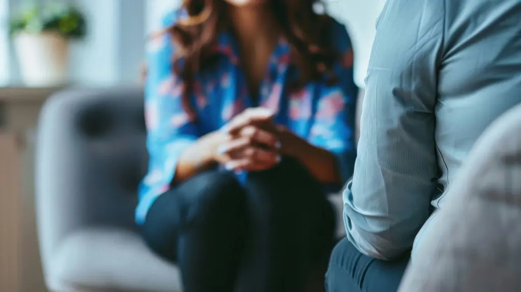 woman in therapy for depression and substance use disorder dual diagnosis