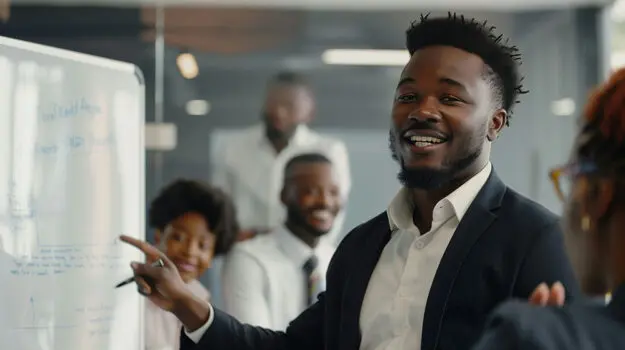 Person appearing productive at work while struggling with high-functioning depression