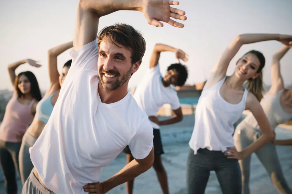 Individual building a healthy and balanced lifestyle to support long-term recovery.