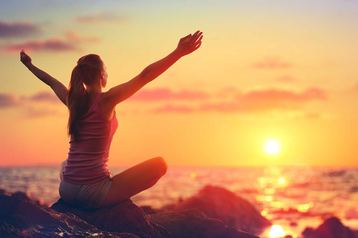 a woman learns about harmony hills treatment center