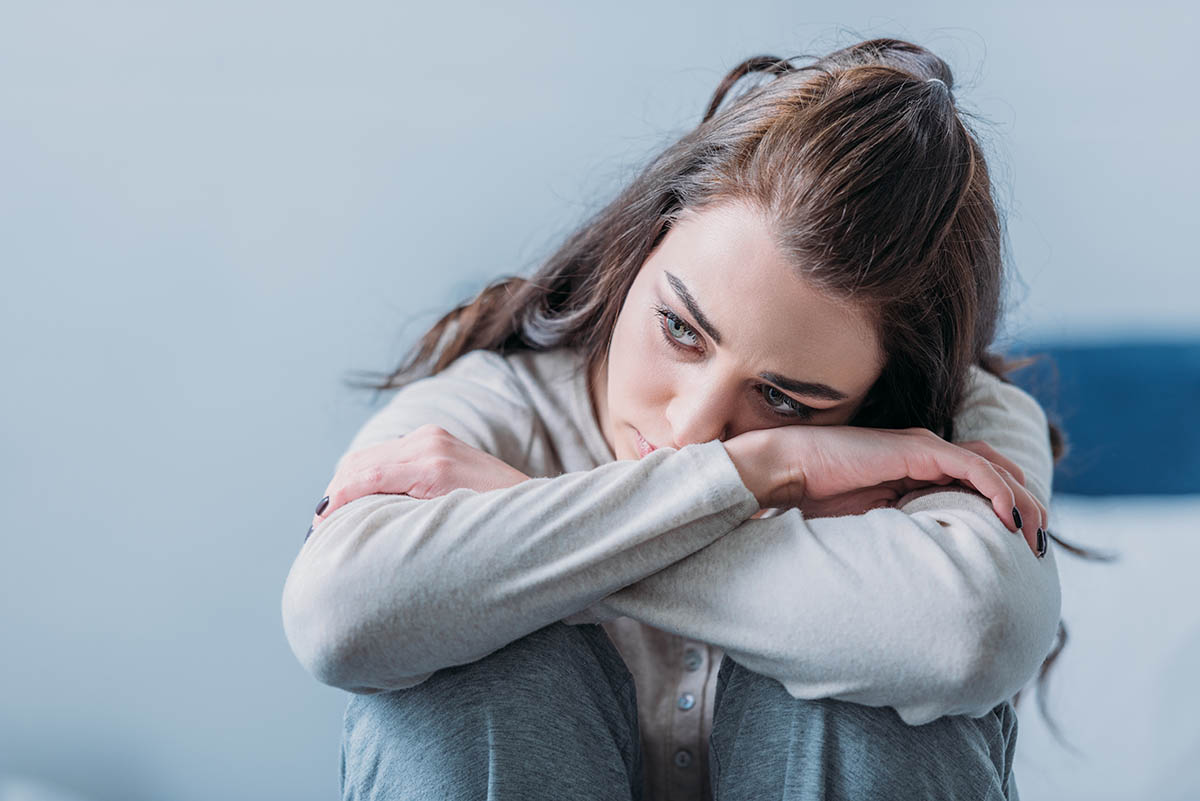 a woman experiencing the effects of depression