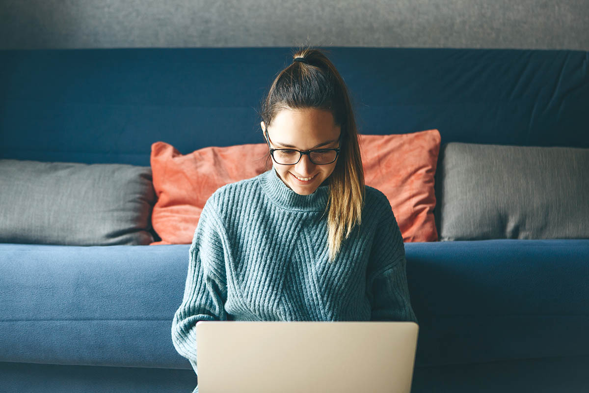 woman learning about addiction education