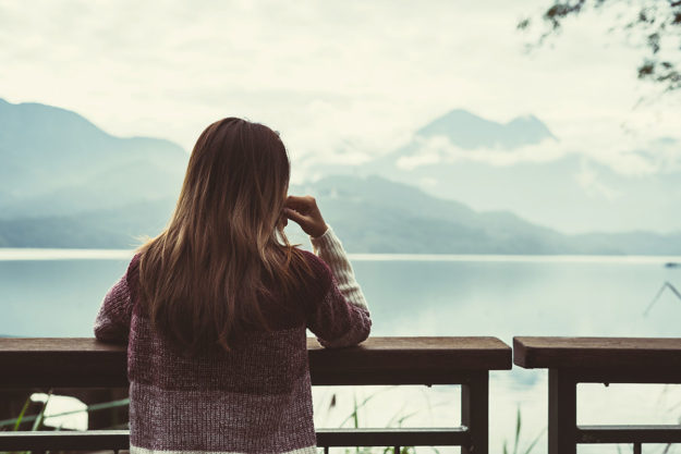 woman thinking of getting sober