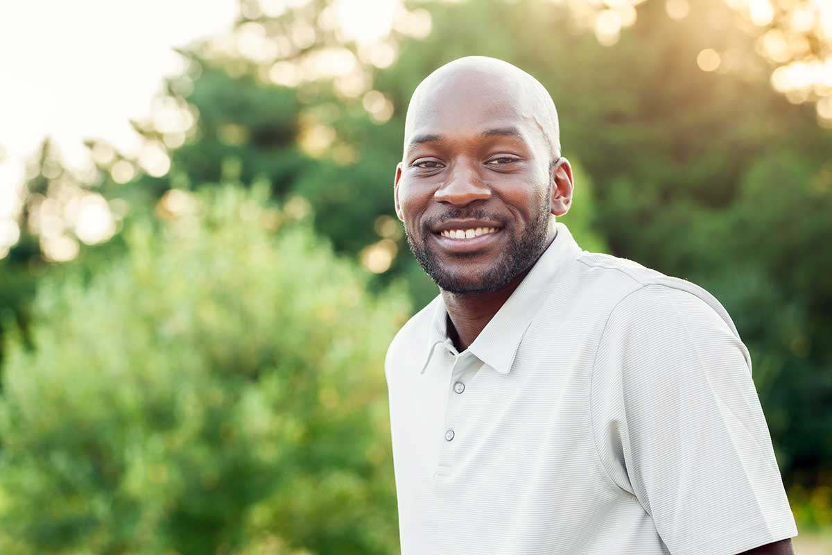 a man is happy to have completed his heroin program