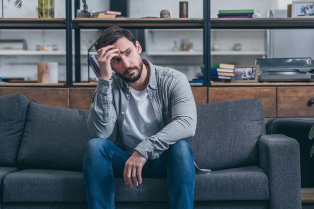 Man with bipolar disorder