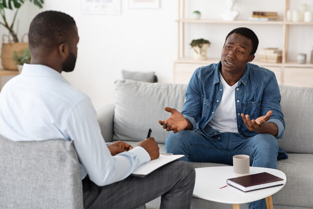 a man opens up in treatment for complex ptsd