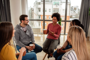 a group therapy session