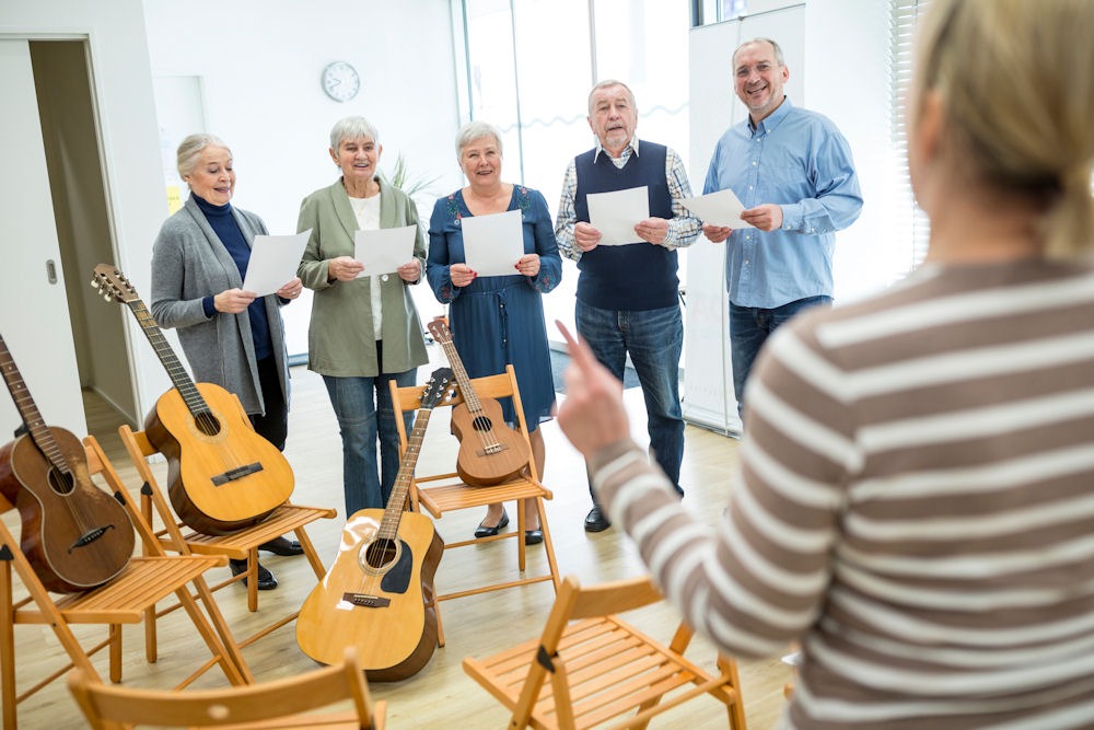 Board-certified music therapist in Florida guiding clients through evidence-based music interventions