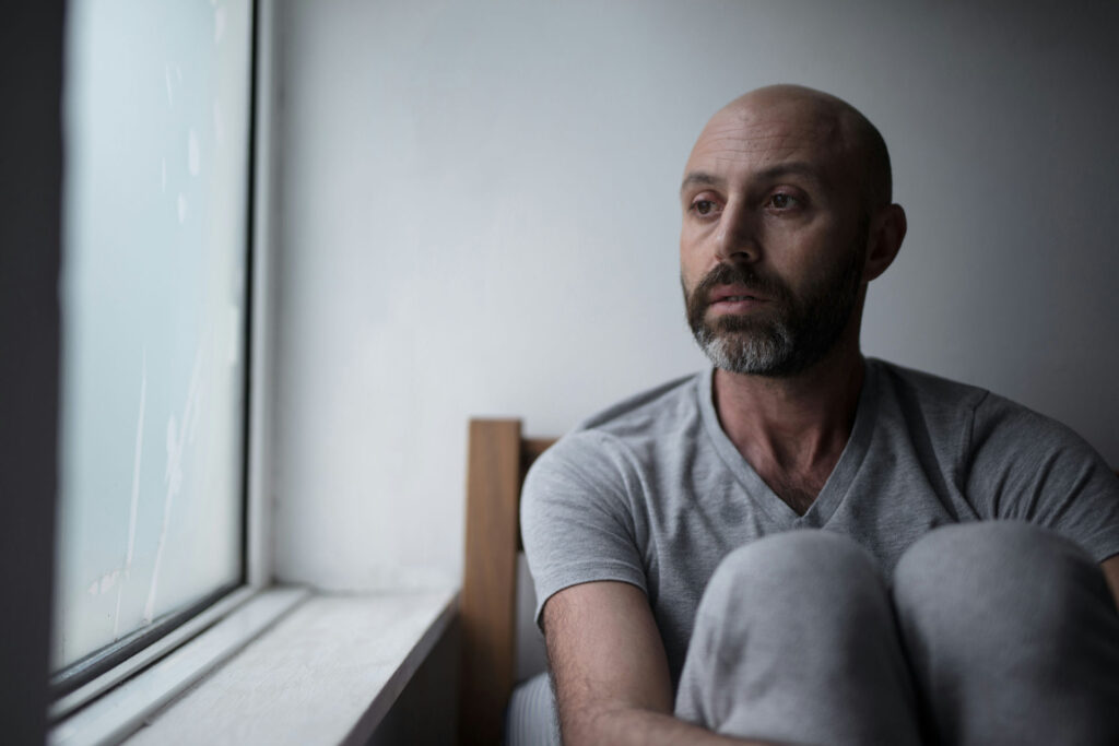 man undergoing inpatient depression treatment in Central Florida man undergoing inpatient depression treatment in Central Florida