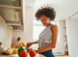 woman preparing a balanced meal to support brain health and emotional well-being